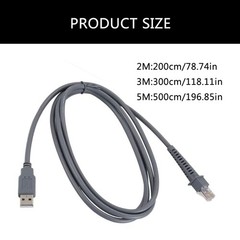 Efficient Data Cable USB A Male to RJ45 for CAB4120 Scanner For Logistics