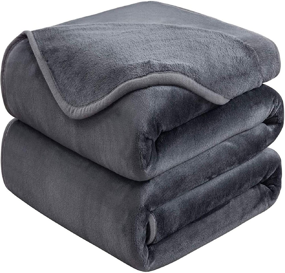 All Season Queen Blanket Soft Fuzzy Microplush Thermal Fleece Lightweight 90×90
