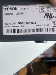 Epson TM T88V M244A USB Ethernet Thermal Receipt Printer Tested POS no Adapter