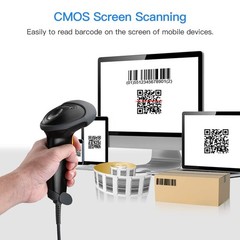 Eyoyo Handheld USB 2D Barcode Scanner, Wired Automatic QR Code Scanner PDF417…