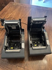 EPSON TM-T88V M244A POS Thermal Receipt Printer LOT OF 2 W/ Extras WORKING READ