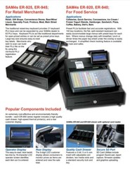 New SAM4s ER 925 – Raised keyboard – 1 printer Electronic Cash Register