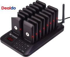 TD157 Restaurant Pager System, Pagers for Restaurants,984Ft Long Range, 16 Pager