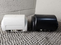 LOT OF 2 SAFESCAN TP-230 THERMAL PRINTER White and Black