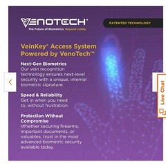 Biometric Gun Safe with Finger Vein Recognition Lock – Quick-Access Pistol Sa…