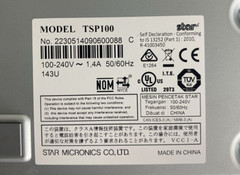 Star TSP100 Future Thermal POS Receipt Printer USB 143U,Power&USB Cables &Manual
