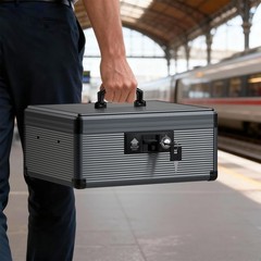 Lockbako Locking Cash Box with Money Tray and Key, Secure Money Safe Box for …