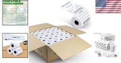 Crisp Image 50 Rolls 2 1/4″ x 85′ Biodegradable Thermal Paper for Cash Registers