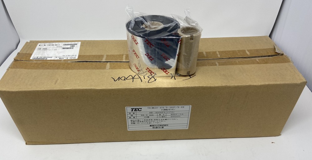 1 – TOSHIBA TEC BR-6006F5 4051071 68mm x 600m Thermal Transfer Wax/Resin Ribbon