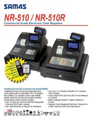 NEW Sam4s NR-510 Flat or Raised Keyboard – specify when ordering