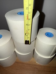 Lot of 7 Vintage Adding Machine Paper Rolls 2.25″ Wide Calculator Register Tape