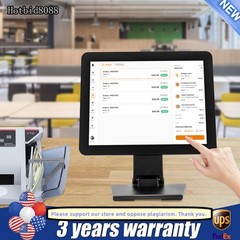 15” Touchscreen POS Cash Register Till System LCD Display for All Retail Shops
