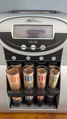 Royal Sovereign FS-2D Sort 4-Row Auto Coin Sorter Counter Tested & Working