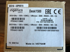 Ingenico Desk 1500 Credit Card-Chip-Tap terminal with accessories+24 therm rolls