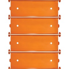 Nadex Coins Aluminium Coin Tray, 4 Pack, Quarters, Orange (ncc1-1106) (ncc11106)