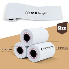 TK Thermal King 2 1/4″x50′ Thermal Paper Receipt Paper, 200 Rolls