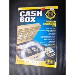 Steel Cash Box with Combination Lock 6-Compartment Tray MMF 221619003