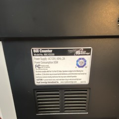 Royal Sovereign RBC-ES200 Bill Counter Digital Display UV Batch Counting