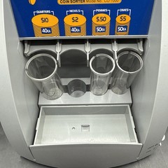 Royal Sovereign Quick Sort CO-1000N Coin Sorter w/ 3 Tubes – Overflow Tray