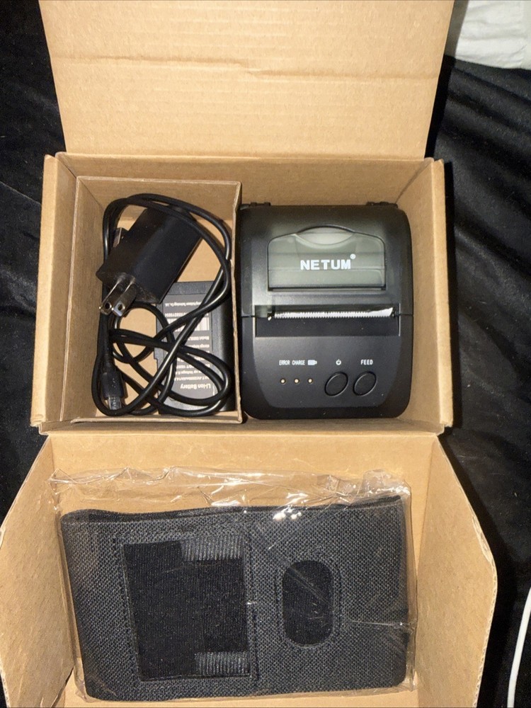 NETUM 58mm Thermal Receipt Printer Model NT-1809DD POS System – Black (O2)