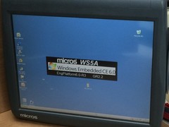 Oracle Micros Workstation 5A Touch Screen System Terminal With Stand Win CE 6.0