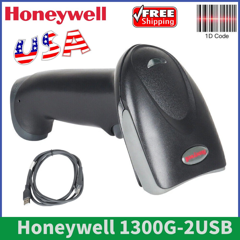 Honeywell 1300G-2USB 1D Wired Handheld USB Barcode Scanner Reader w/ Cable USA