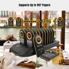 RETEKESS TD169 wireless calling system pager for restaurant PC function 20 Pager