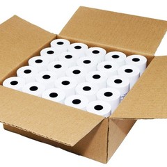 (25 Rolls) 3 1/8 x 230 Thermal Paper (80mm x 70m) 48 GSM Thickness Tape For Squa