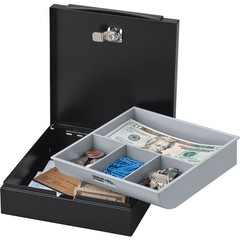 Sentry Safe Ds-1 Cashbox, Black, Steel, 2-1/8Inh, 6-3/4Inw