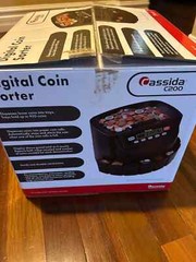 Cassida C200 Digital Coin Counter and Sorter for 900 Coins