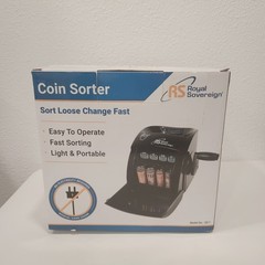 Royal Sovereign Quick Sort Counter Top Coin Sorting Machine QS-1AC Tested