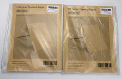 US Letter Thermal Paper 8.5×11″ Qty.2- 400 sheets Fan folded Document Paper