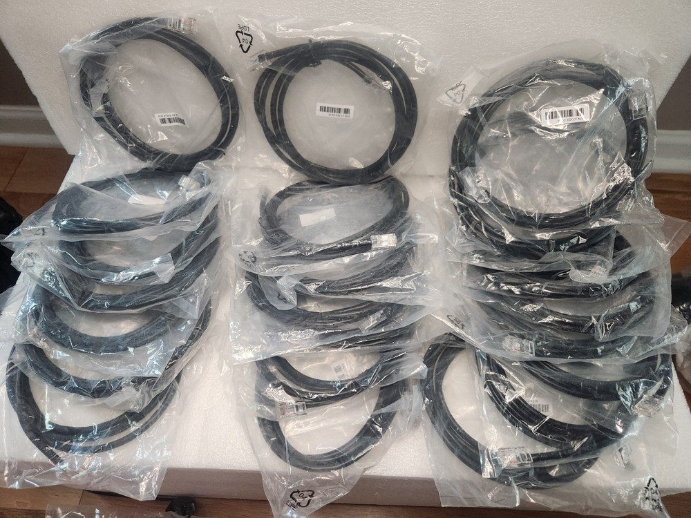 VeriFone 27352-02-R Accessory 6.56ft Ethernet Cable LOT of 23 Cables
