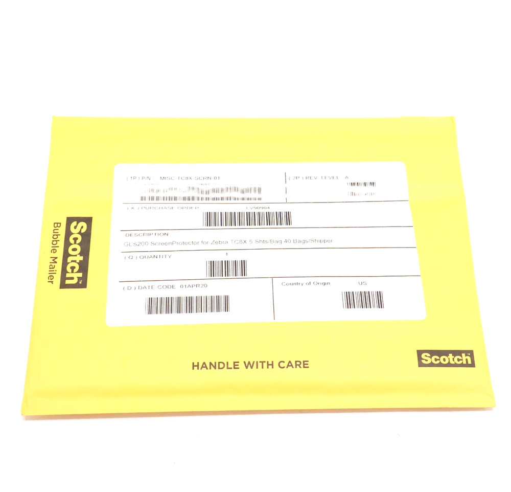 Pack of 5 New 3M GLS200 Screen Protector For Zebra TC8X