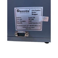 Cassida C300 Coin Counter Sorter Wrapper Business Gray Digital LCD Display
