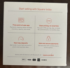 Square Contactless Credit Card and Chip Reader – 1st Gen, White – NEW