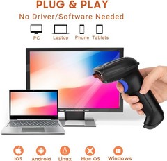 Tera Pro 1D Wireless Barcode Scanner for Windows, Mac, Android, iOS & Linux
