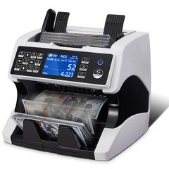 AL-920 Mixed Denomination 2 CIS Authenticating Coin Counting Machine UV/IR/MG/MT
