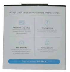 Square Reader Credit Debit Card Magstrip Apple & Android Headset Jack APKG020601