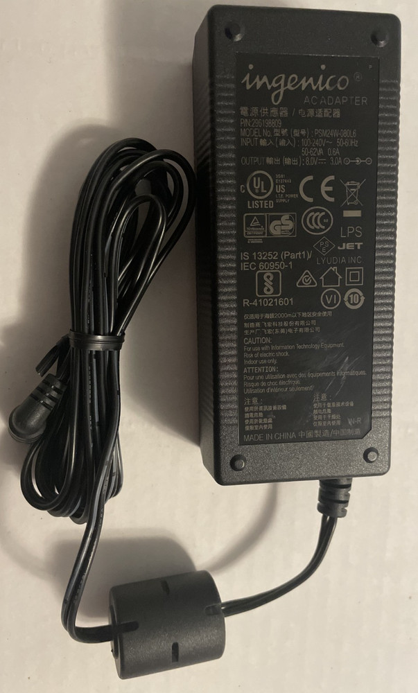 INGENICO ICT 220 / ICT 250 2-PART POWER SUPPLY – 296198809
