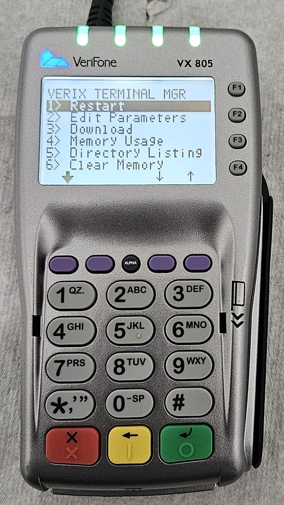 VeriFone VX805 CTLS Pin Pad Chip/Card Reader W/ Power Cord
