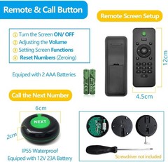 Number Calling System Take a Number System LED Queue Display Show Tickets Number