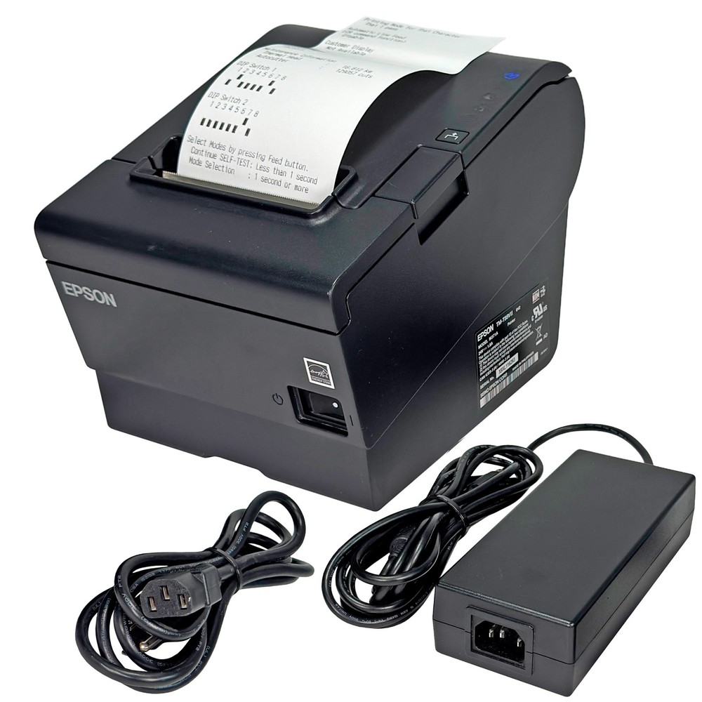 TESTED Epson TM-T88VII M371A Compact POS Thermal Receipt Printer IDN USB LAN