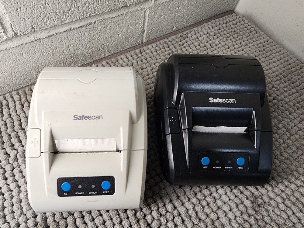 LOT OF 2 SAFESCAN TP-230 THERMAL PRINTER White and Black