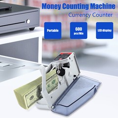 Money Counter Mini Bill Cash Counting Machine for Multi-Currency Handy Banknote