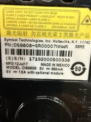LOT OF 4X ZEBRA Symbol Motorola DS9808-SR00007NNWR BARCODE SCANNERS. NO CABLES