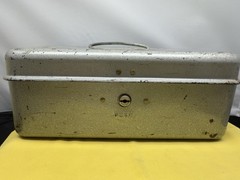 Union Steel Chest Corp Utilco Gray & Blue Steel Cash Box – No Key