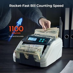 MUNBYN IMC51 Money Counter Machine Count Value, Add+Batch/Add+ Value Mode Bil…