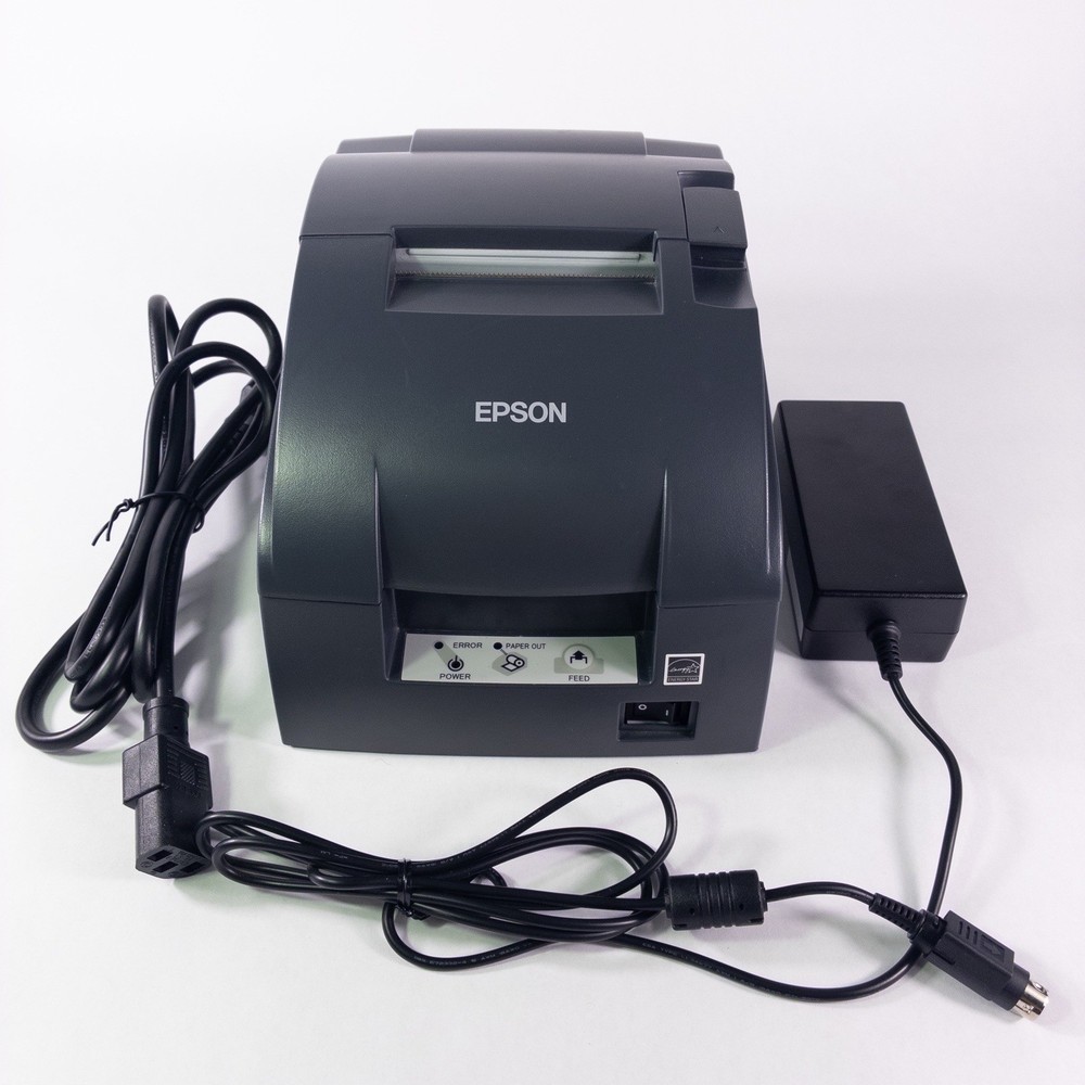 EPSON TM-U220B M188B Dot Matrix Kitchen Bar POS Receipt Printer Serial w Power