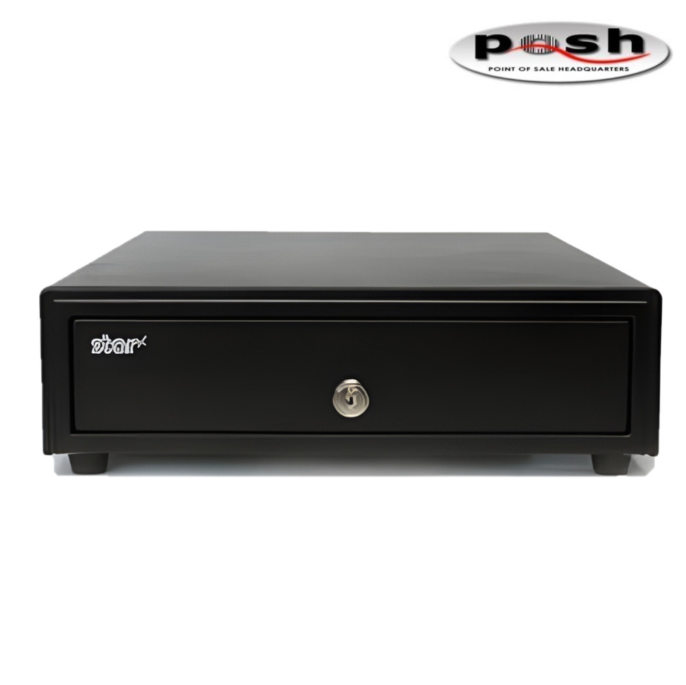 NEW Star Micronics MAX Cash Drawer 16×17 Black 5 Bill 5 Coin CD1 Cable Included